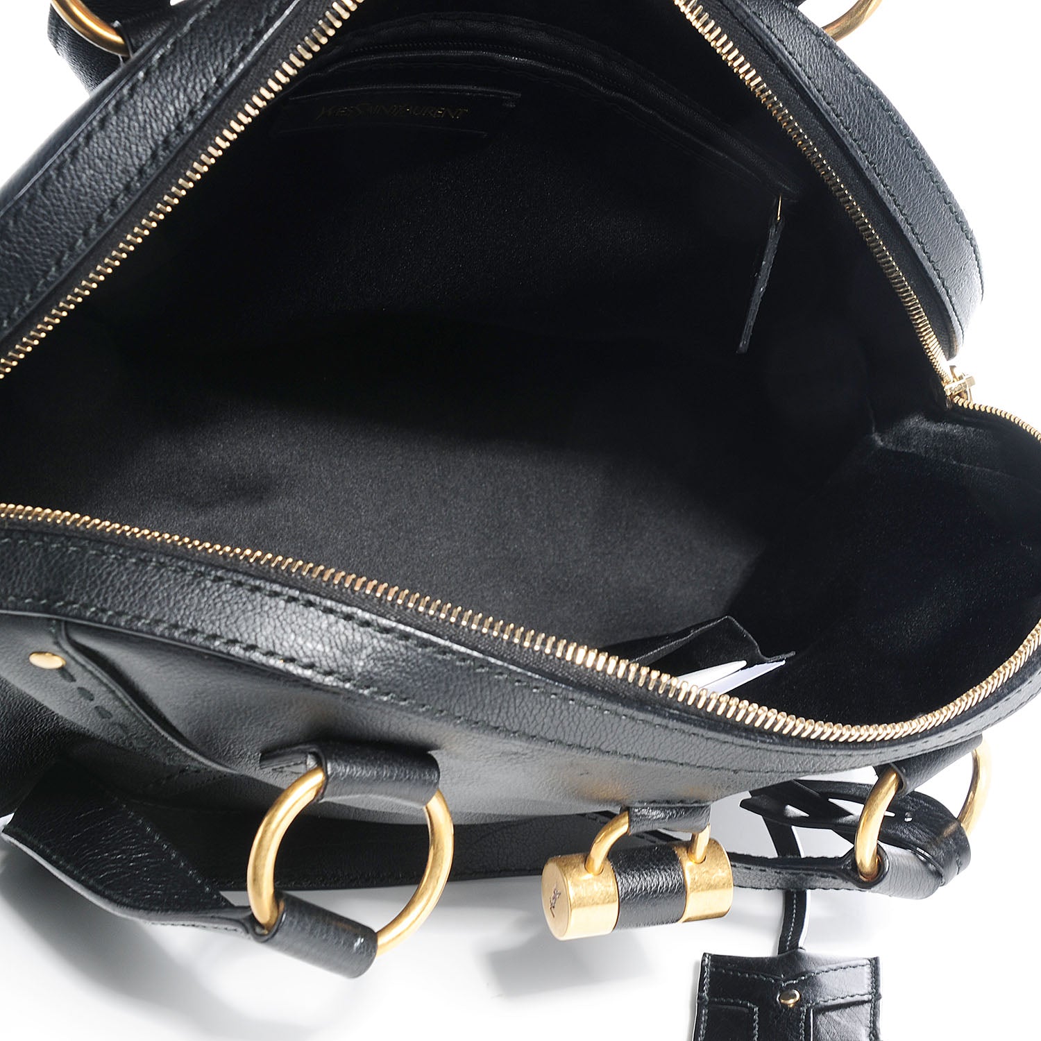 Saint Laurent Leather Large Muse Black 7 of 10