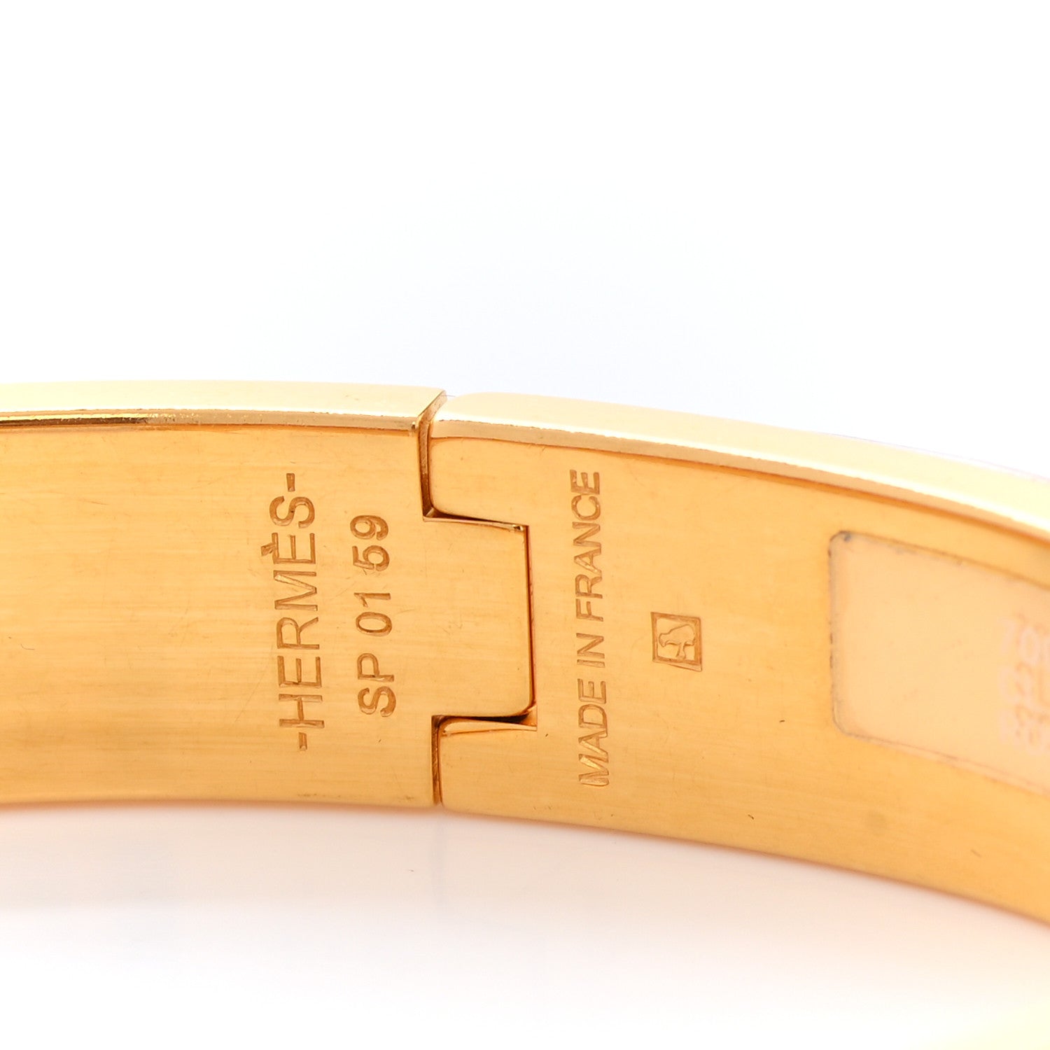 Hermes Enamel Narrow Clic Clac H Bracelet GM Rose Dragee 4 of 6