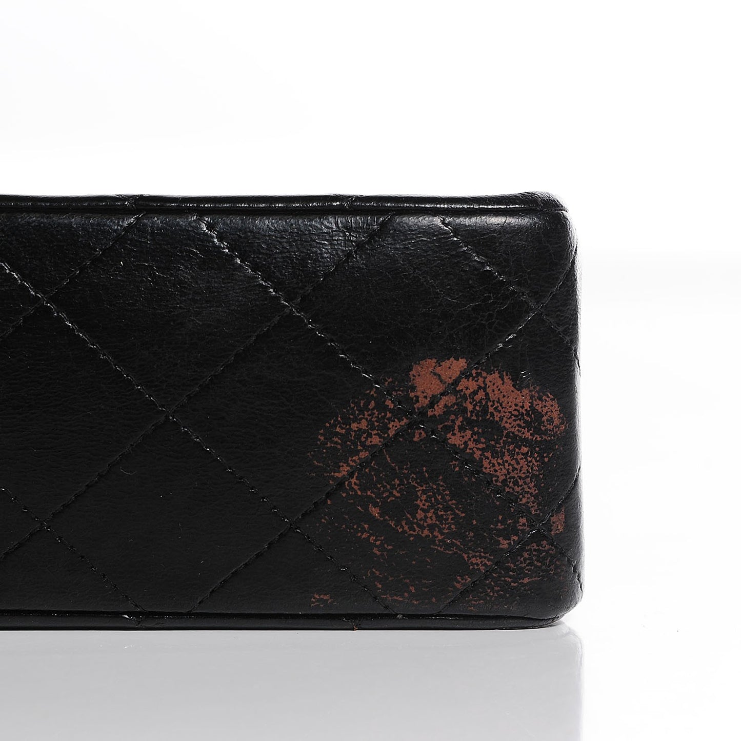 Lambskin Quilted Mini Square Flap Black