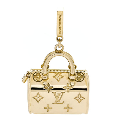 Louis Vuitton 18K Yellow Gold Monogram Speedy Pendant Charm 1 of 6