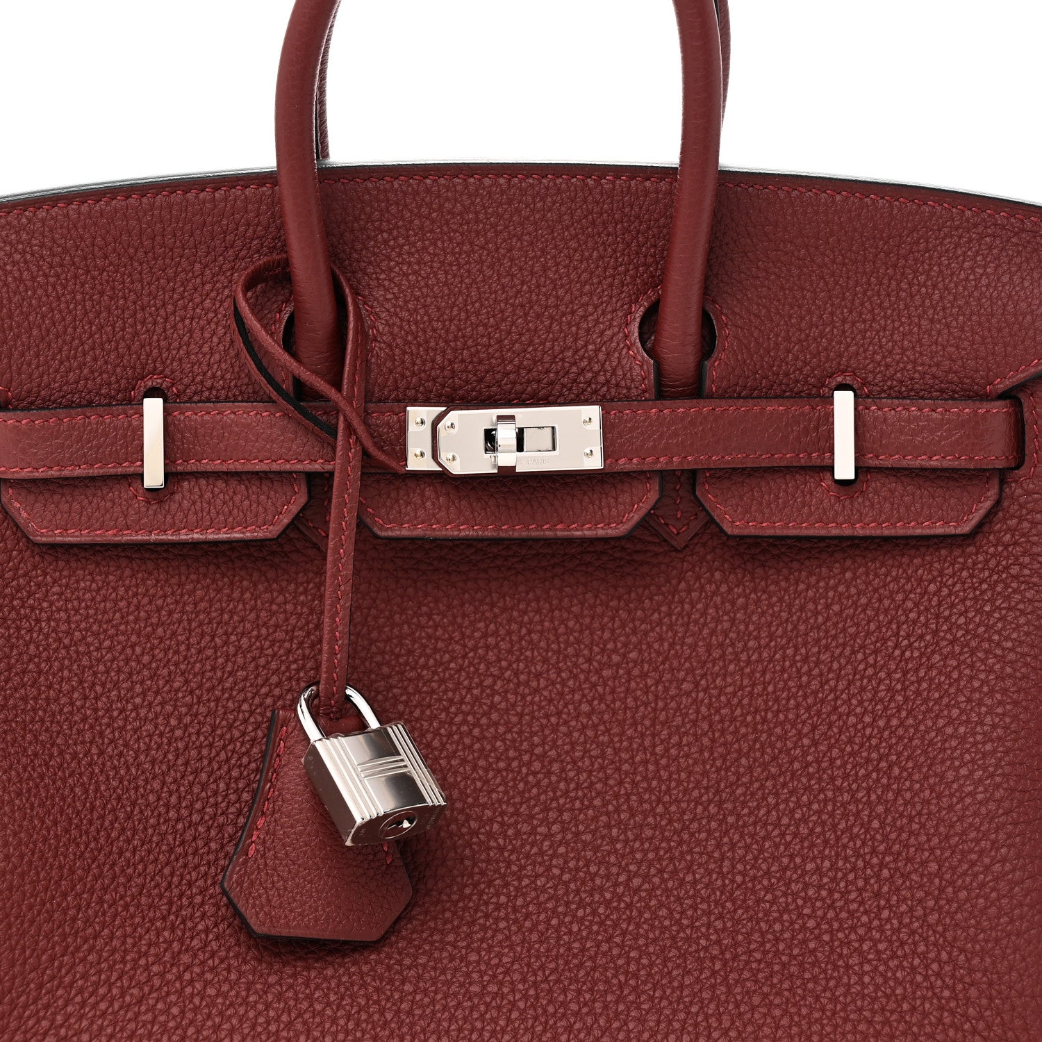 Hermes Togo Birkin 25 Rouge H 8 of 11