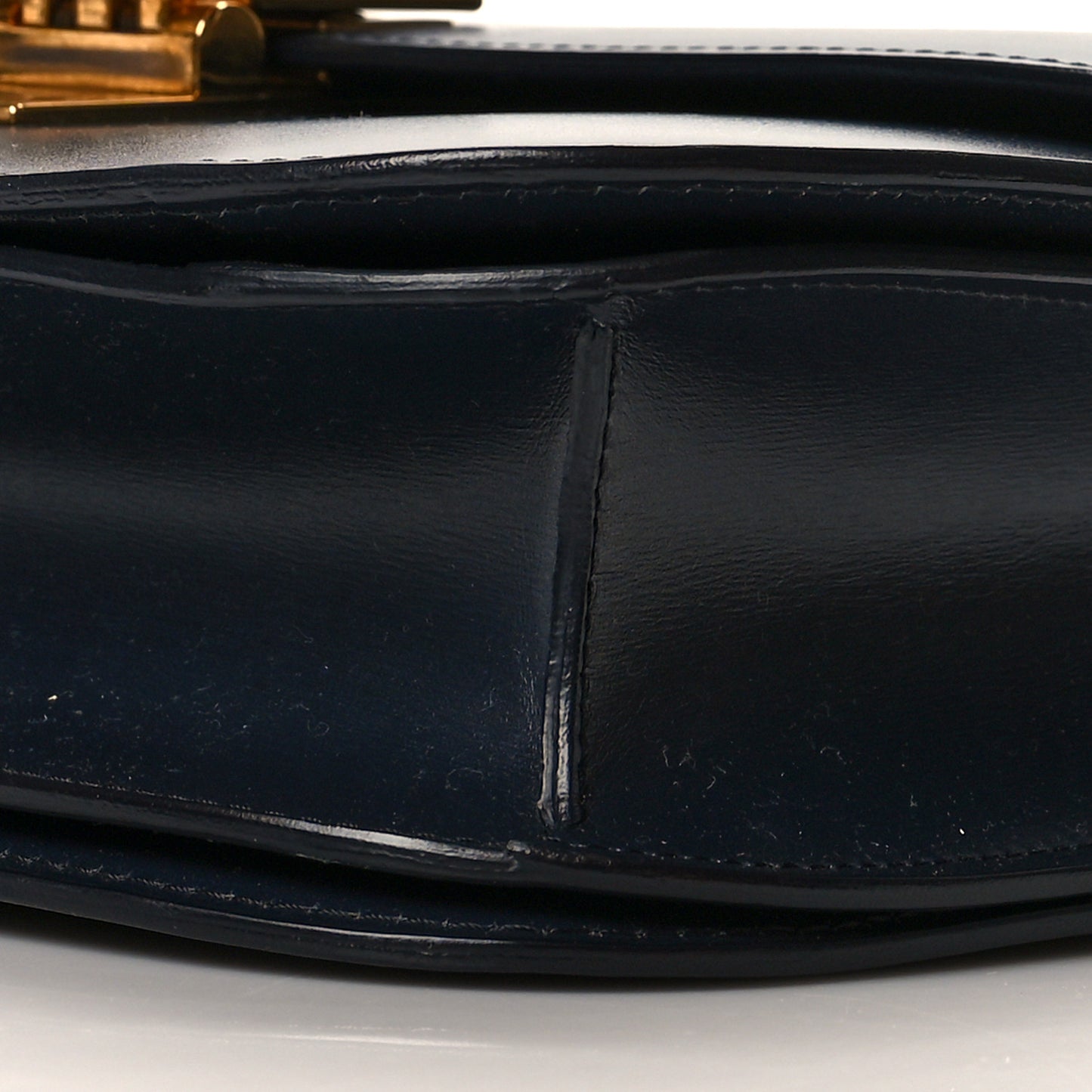 Box Calfskin Medium Classic Box Flap Bag Navy