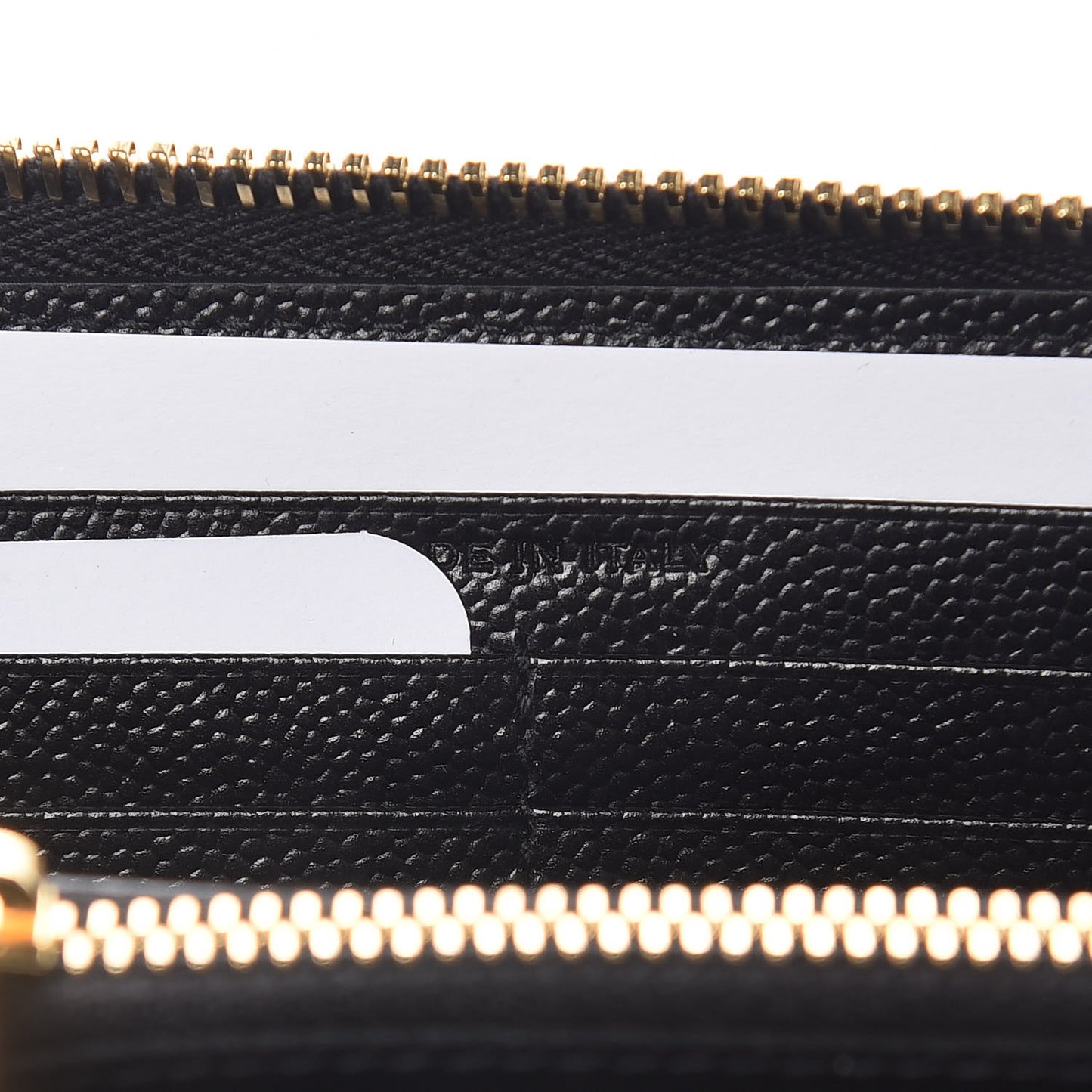 Grain De Poudre Matelasse Chevron Monogram Zip Around Wallet Black