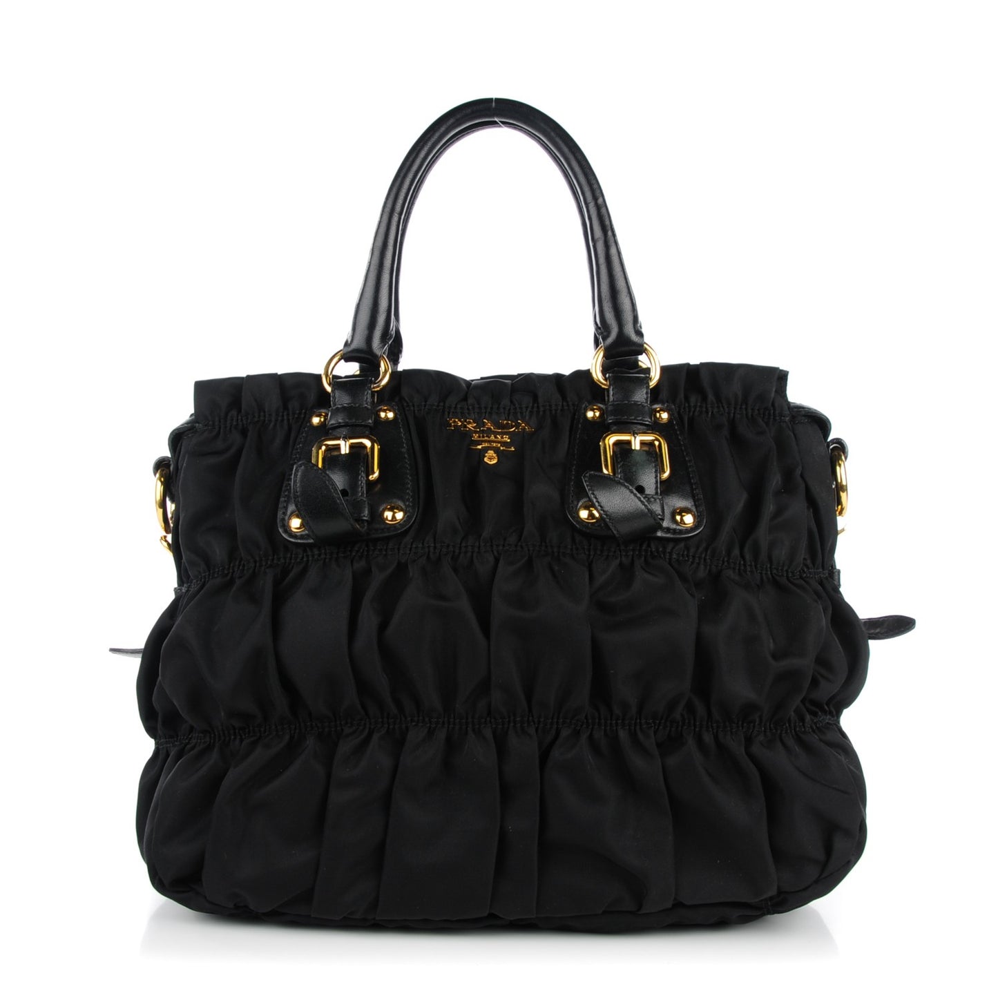 Tessuto Nylon Gaufre Tote Nero Black