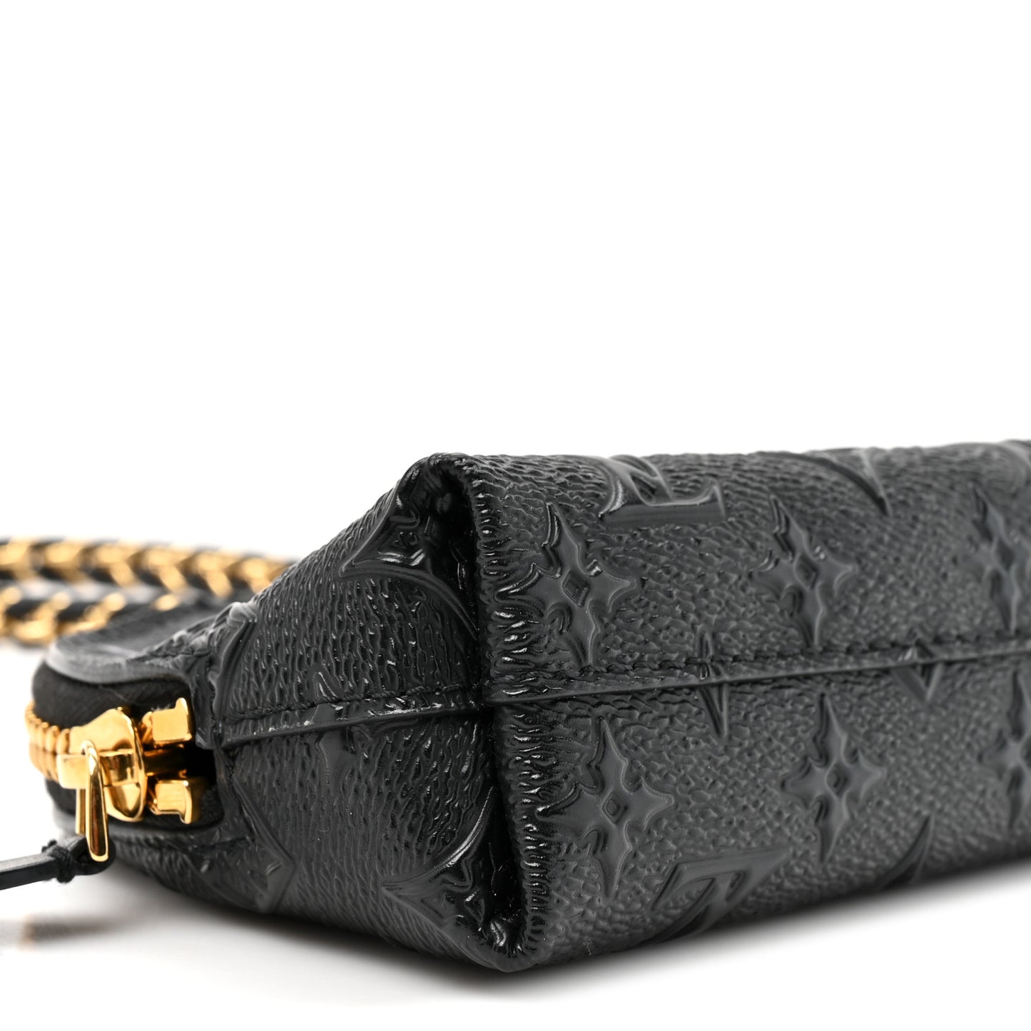 Embossed Monogram Midnight LV Moon Pochette Black