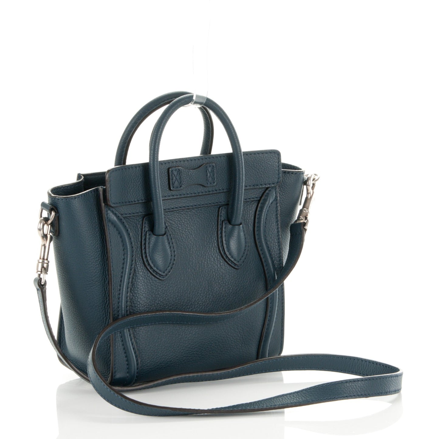 Drummed Calfskin Nano Luggage Orage