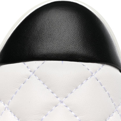 Chanel Lambskin Quilted Womens CC Stroll Sneakers 40 White 11 of 18