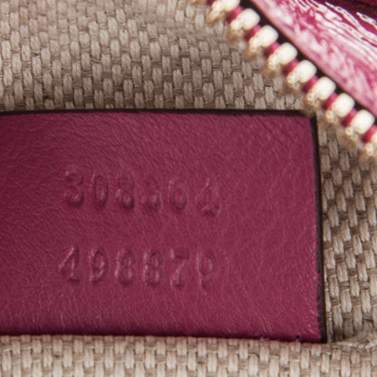 Gucci Soft Patent Small Soho Disco Bag Bright Bougainvillea 7 of 7