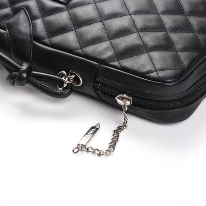 Chanel Calfskin Quilted Large Cambon Messenger Black 9 of 9
