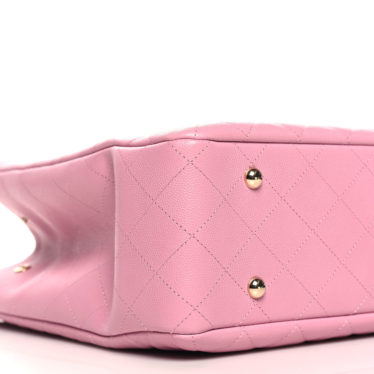 Chanel Caviar Quilted Large CC Shopping Tote Pink 9 of 10