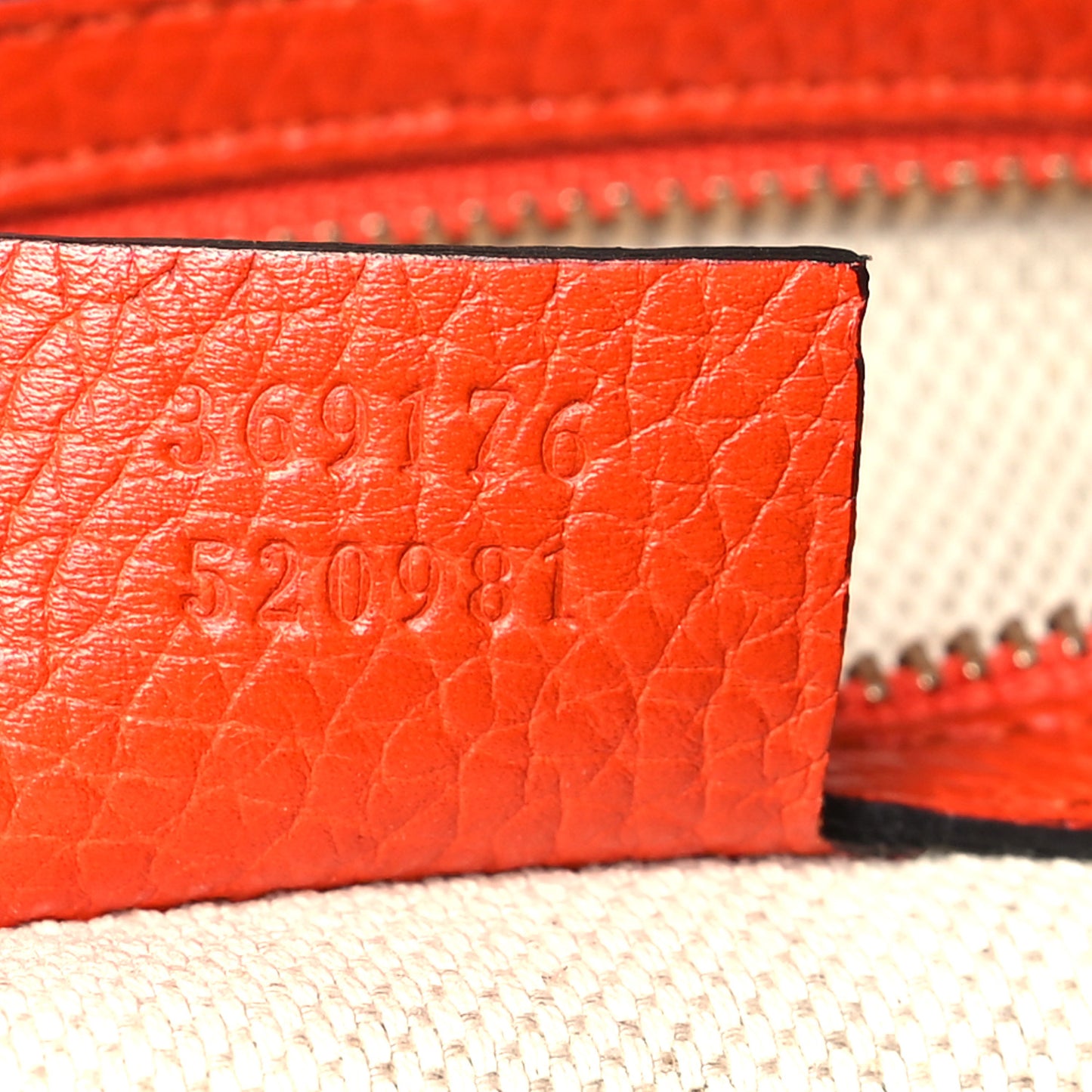 Pebbled Calfskin Small Soho Top Handle Bag Sun Orange