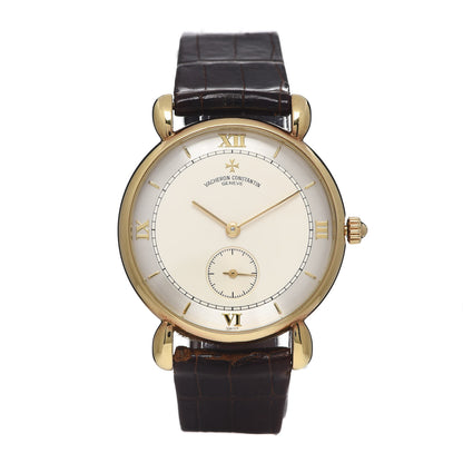 Vacheron Constantin 18K Yellow Gold Alligator 33mm Historiques Renaissance Manual Winding Watch 92884 1 of 10