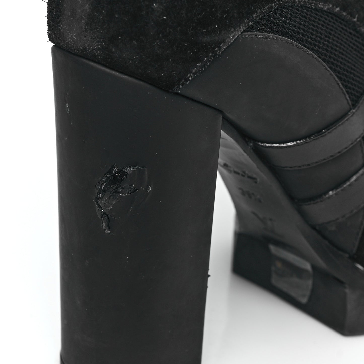Suede Calfskin Monogram Star Trail Ankle Boots 39.5 Black