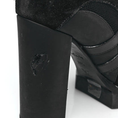 Louis Vuitton Suede Calfskin Monogram Star Trail Ankle Boots 39.5 Black 8 of 8