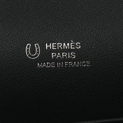 Hermes Swift Horseshoe Kelly Pochette Clutch Craie Black 6 of 12