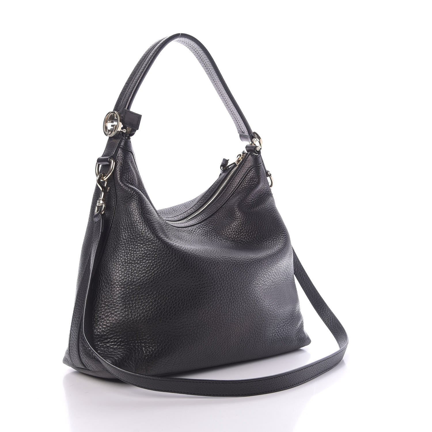 Gucci Pebbled Calfskin Small Miss GG Hobo Black 3 of 10