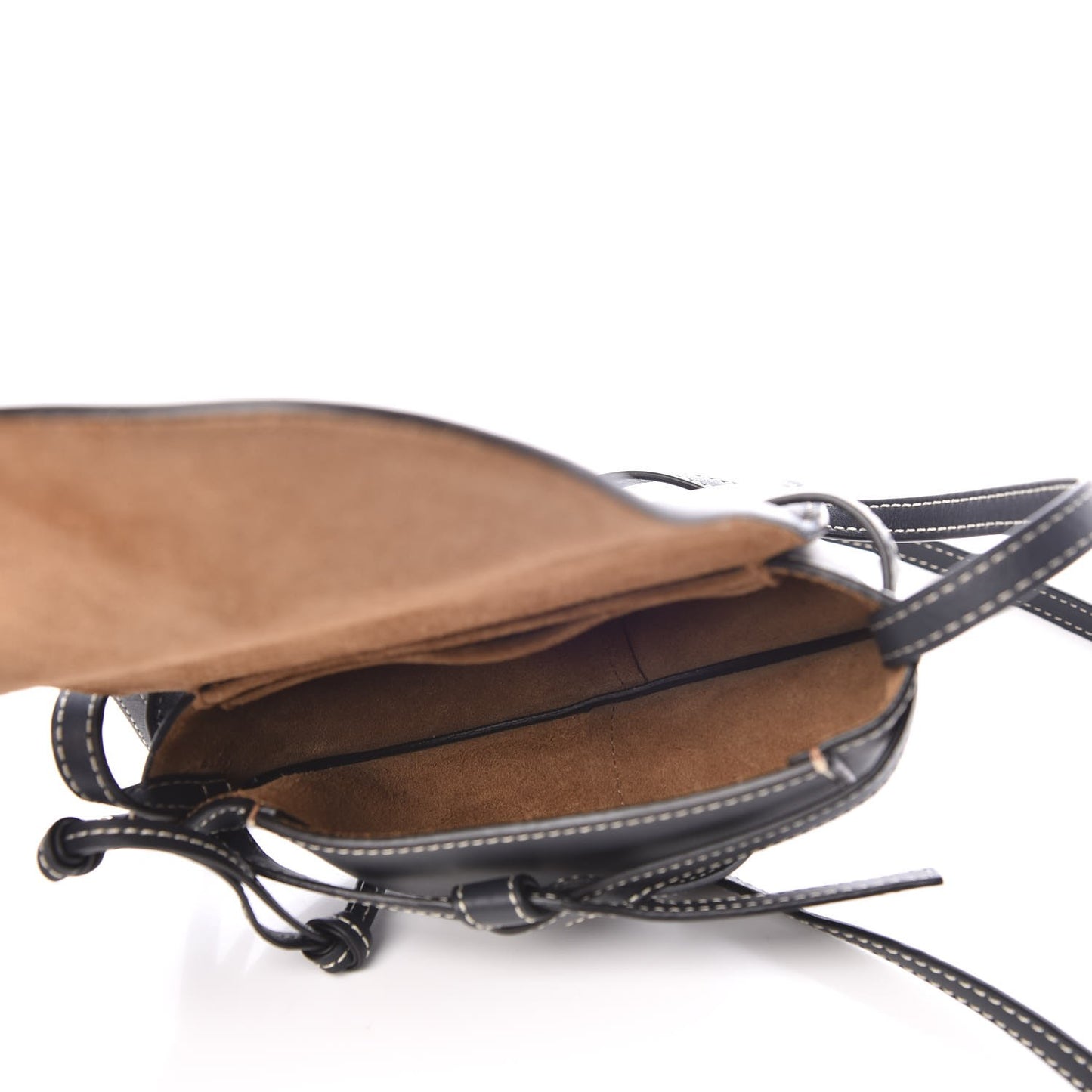 Grained Calfskin Mini Gate Crossbody Bag Navy