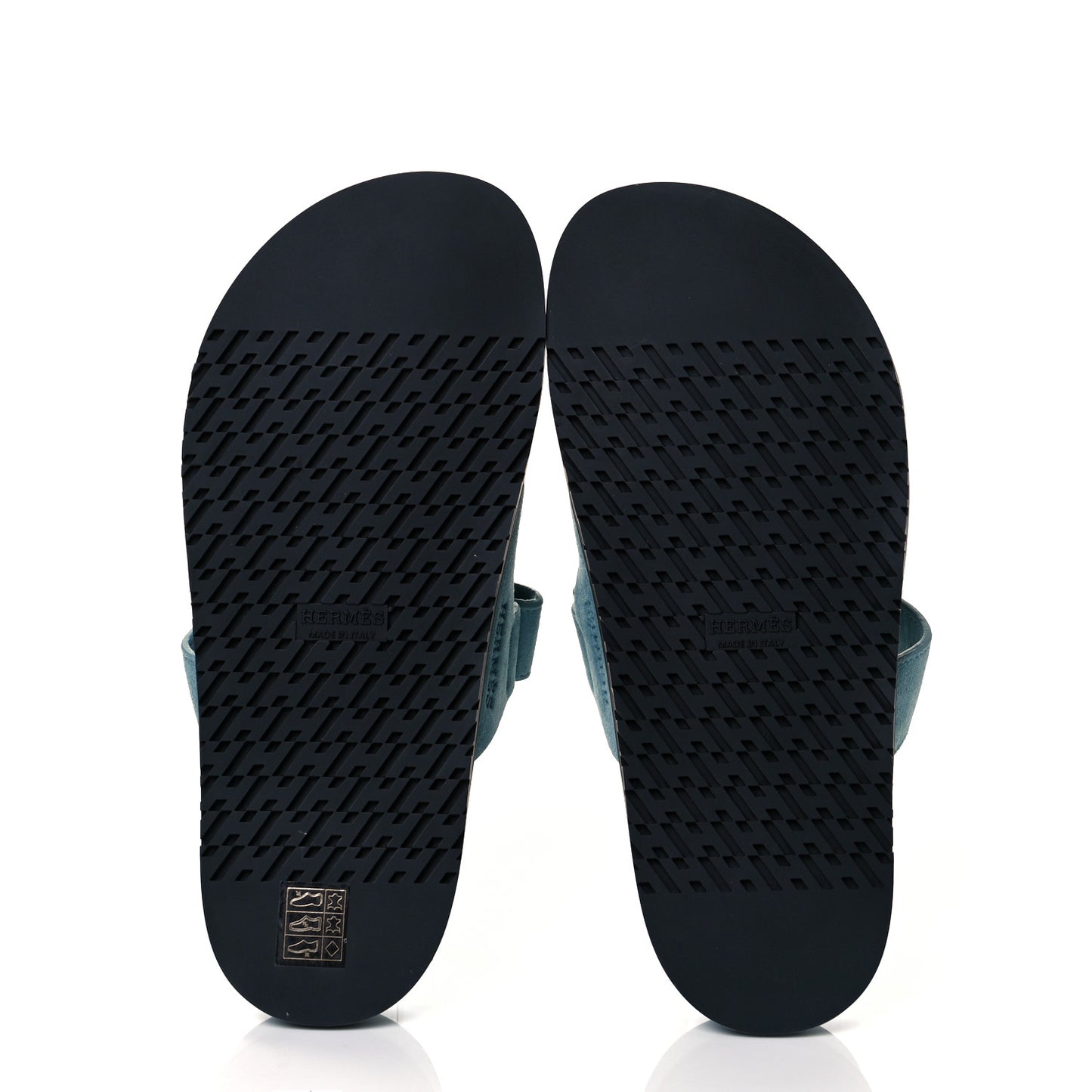 Suede Goatskin Womens Chypre Sandals 39.5 Vert d'eau
