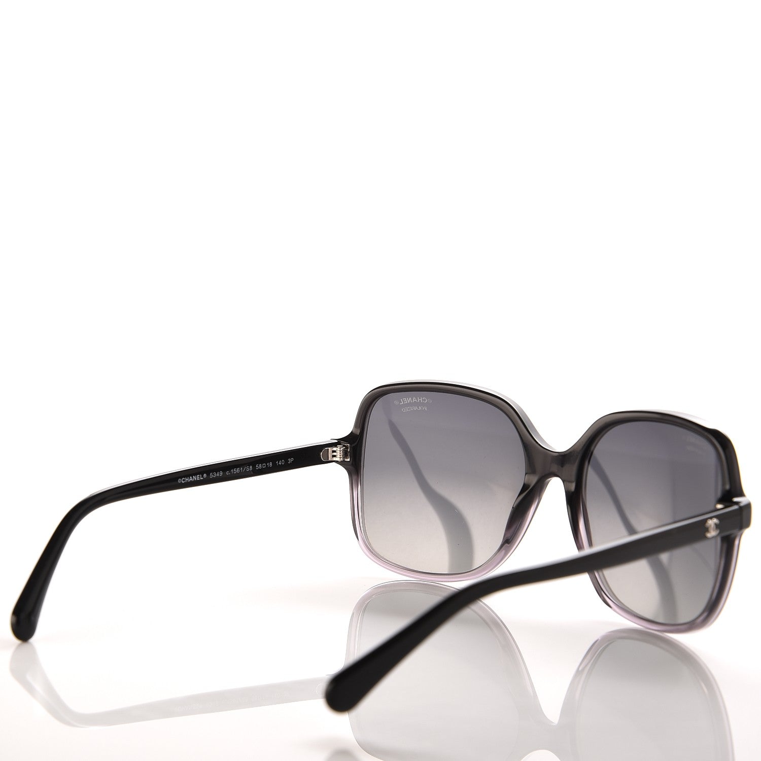Chanel Square Summer CC Sunglasses 5349 Black 4 of 8