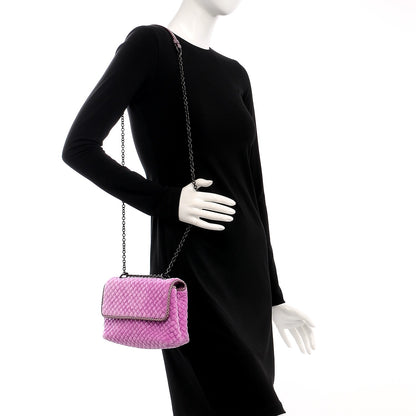 Bottega Veneta Velvet Ayers Baby Olimpia Shoulder Bag Peony 2 of 6