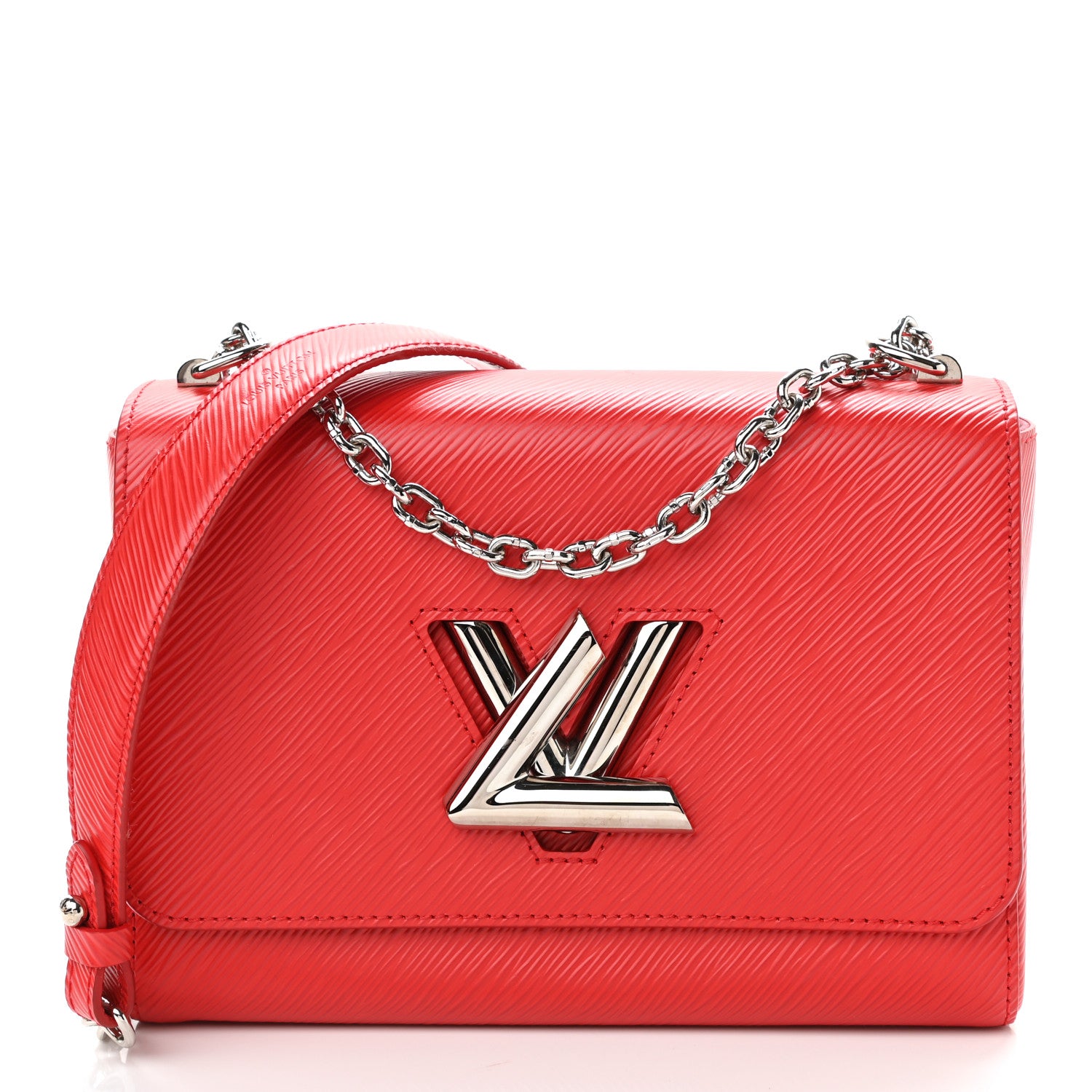 Louis Vuitton Epi Twist Shoulder Bag MM Coquelicot 3 of 12
