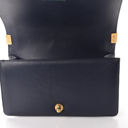 Chanel Lambskin Quilted Medium Boy Flap Dark Navy 8 of 9
