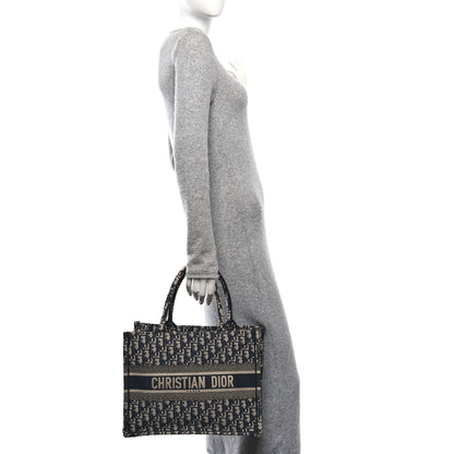 Christian Dior Oblique Medium Book Tote Blue Multicolor 3 of 12