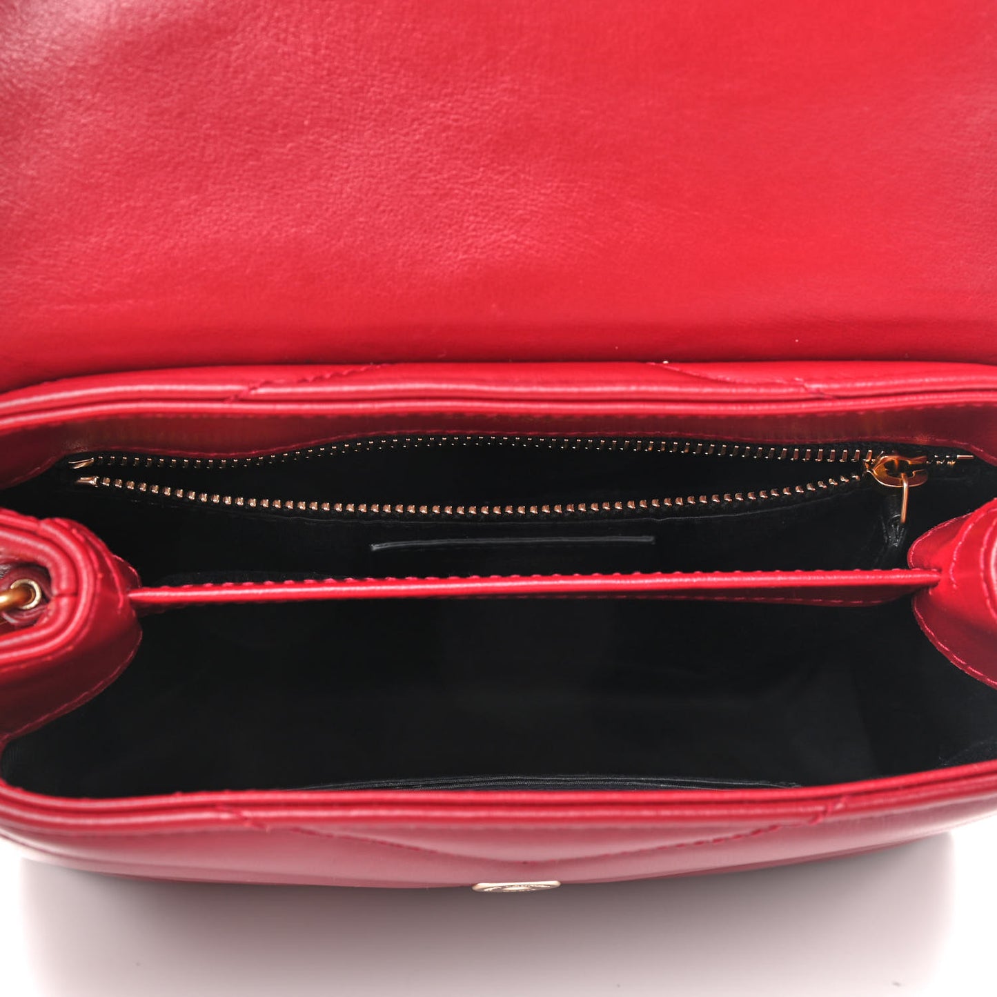 Calfskin Y Quilted Monogram Toy Loulou Crossbody Bag Opyum Red