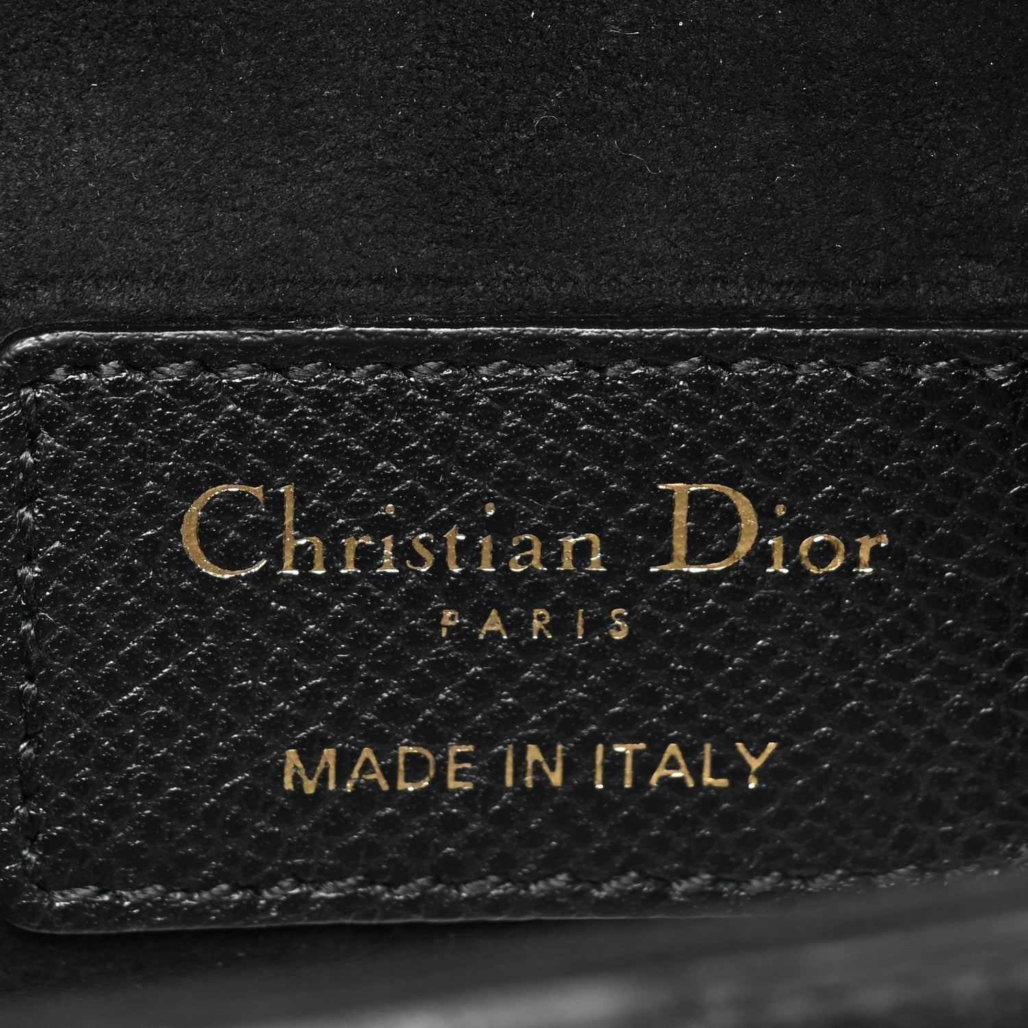 Christian Dior Grained Calfskin Mini Saddle Bag Black 6 of 10