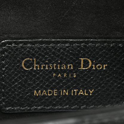 Christian Dior Grained Calfskin Mini Saddle Bag Black 6 of 10