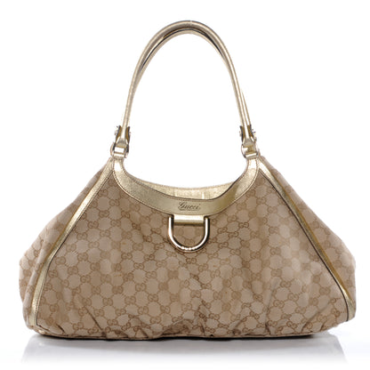 Gucci Monogram D Gold Hobo Metallic 1 of 8
