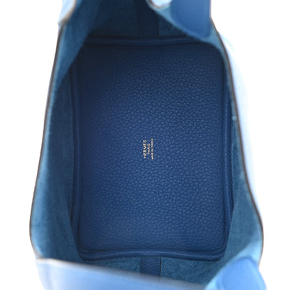 Hermes Taurillon Clemence Picotin Lock 18 PM Mykonos 5 of 11