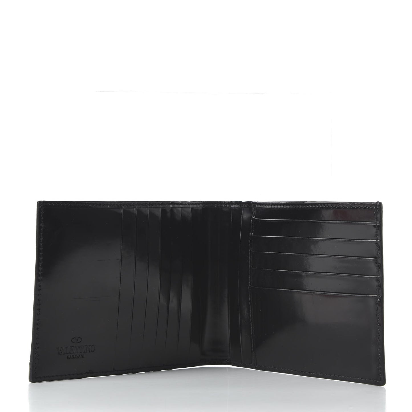 Smooth Calfskin Bi-Fold Wallet Black