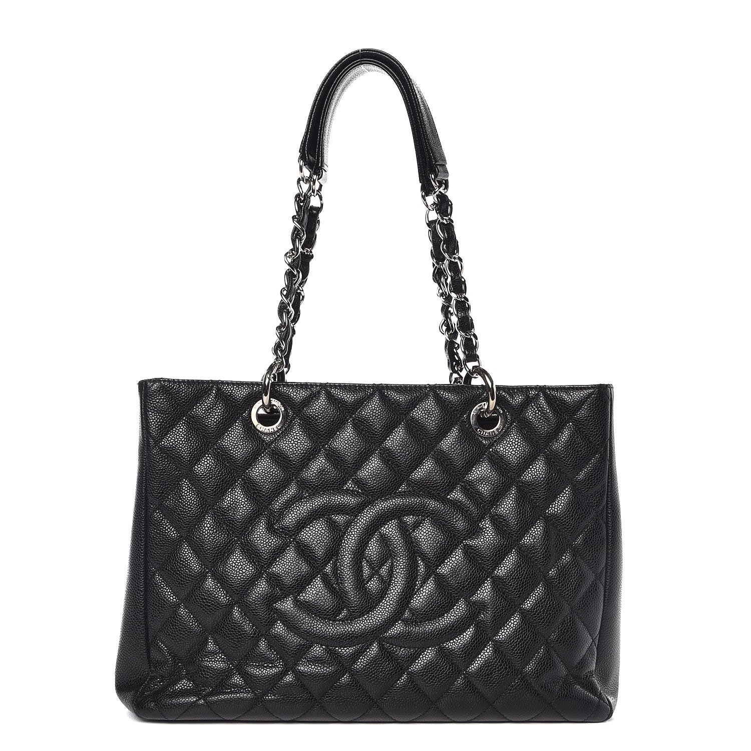 Chanel Caviar Quilted Grand Shopping Tote GST Black 1 of 14