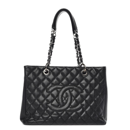 Chanel Caviar Quilted Grand Shopping Tote GST Black 1 of 14