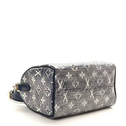 Louis Vuitton Monoglam Speedy Bandouliere 20 Blue 3 of 8