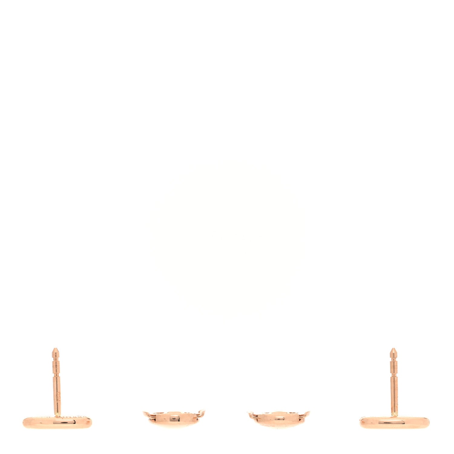 Hermes 18K Rose Gold TPM Farandole Stud Earrings 3 of 5