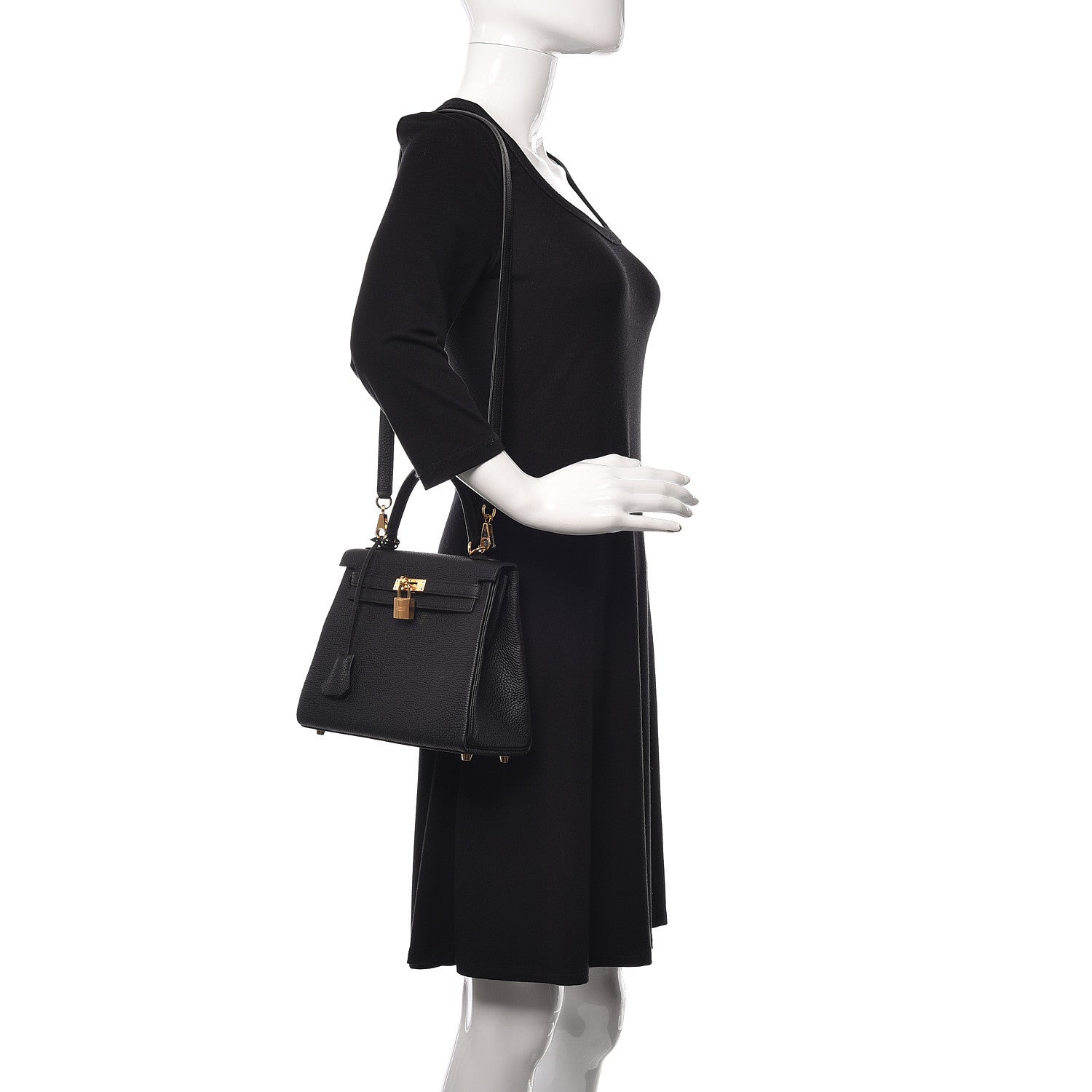 Hermes Togo Kelly Retourne 25 Black 2 of 40