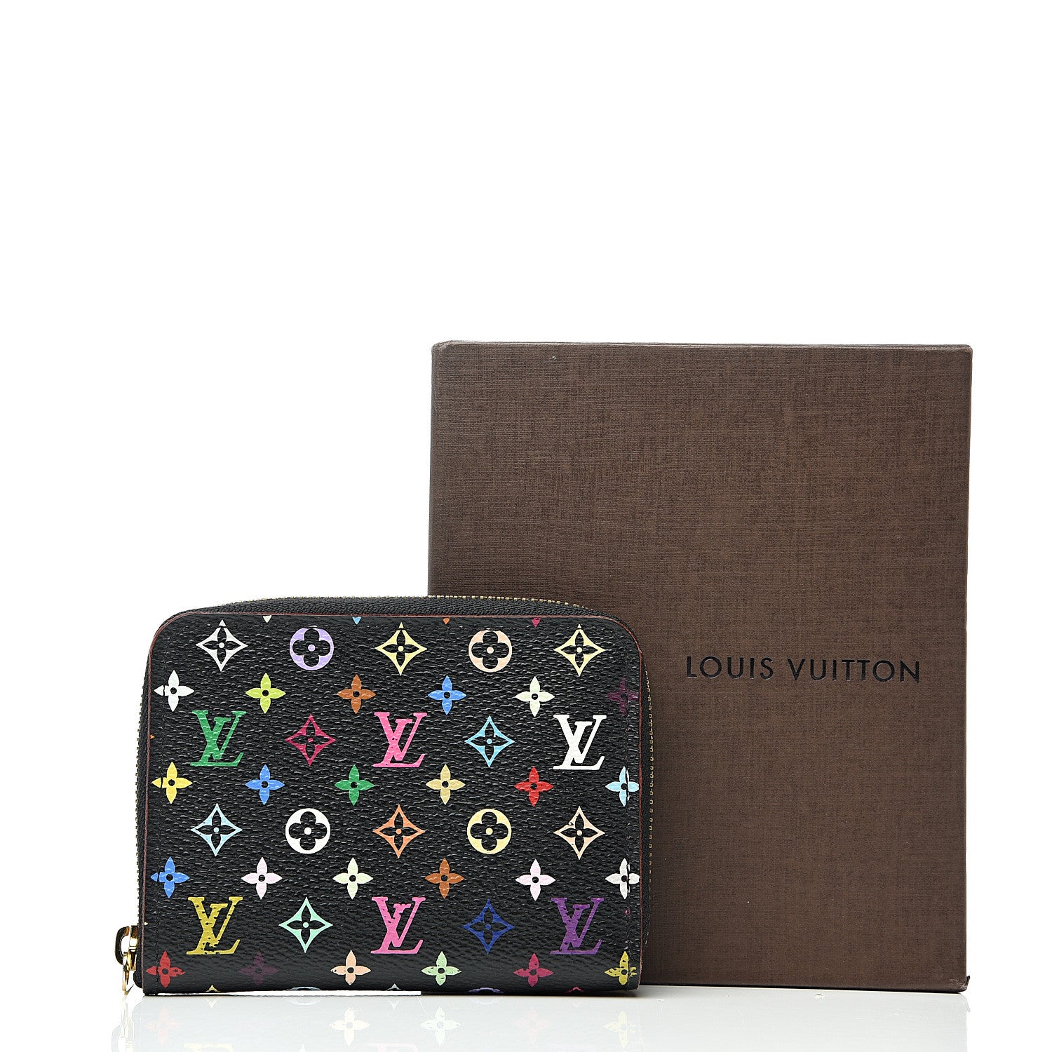 Louis Vuitton Monogram Multicolor Zippy Coin Purse Black Grenade 6 of 6