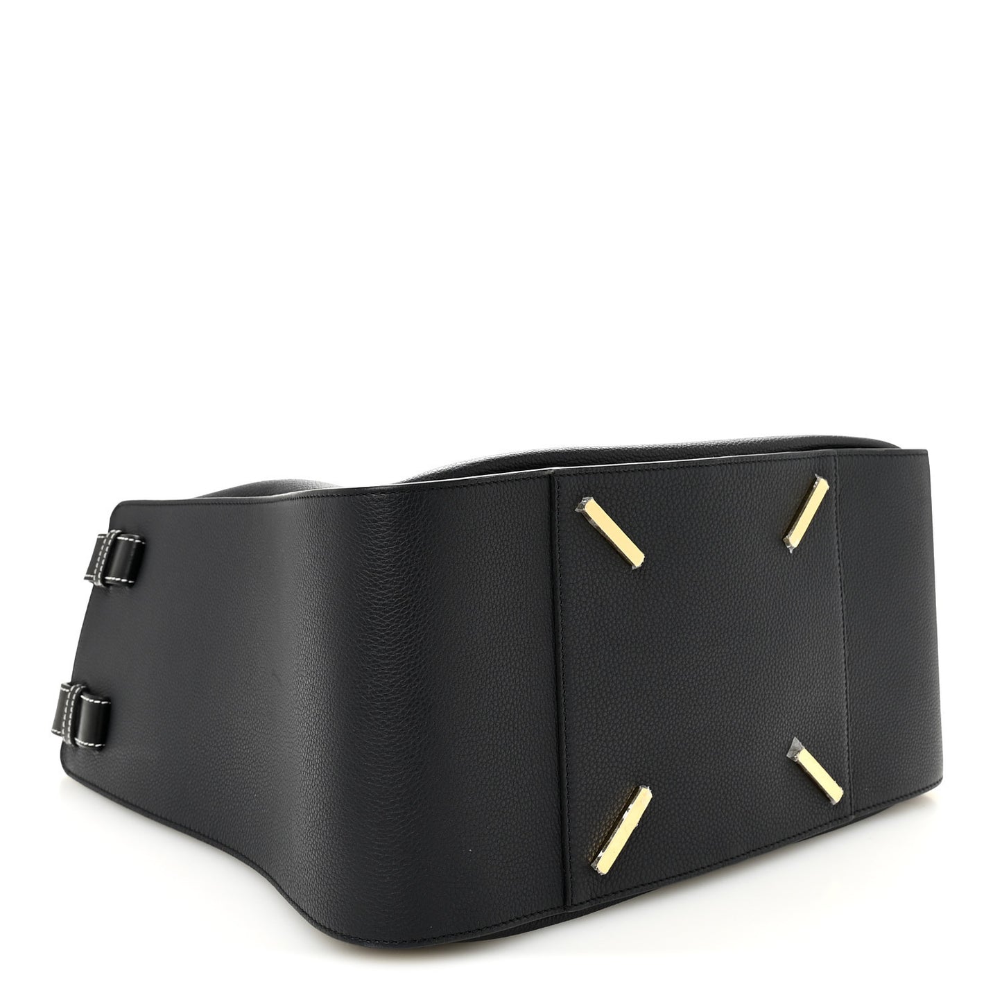 Calfskin Large Hammock Shoulder Bag Midnight Blue Black