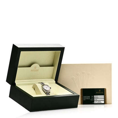 Rolex Stainless Steel 18K White Gold Diamond 26mm Oyster Perpetual Datejust Watch Silver Jubilee 179174 5 of 5