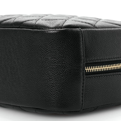 Chanel Caviar Quilted Medium Curvy Pouch Cosmetic Case Black 11 of 11