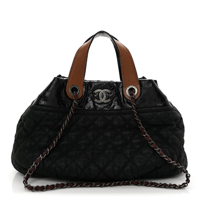 Chanel Iridescent Calfskin Small In The Mix Tote Dark Green 1 of 12