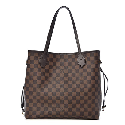 Louis Vuitton Damier Ebene Neo Neverfull MM Rose Ballerine 1 of 13