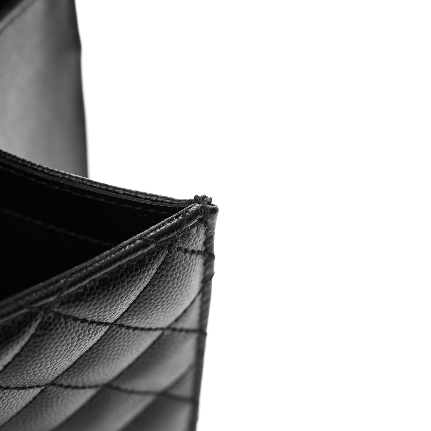 Saint Laurent Grain De Poudre Textured Mixed Matelasse Large Triquilt Monogram Satchel Black 11 of 12