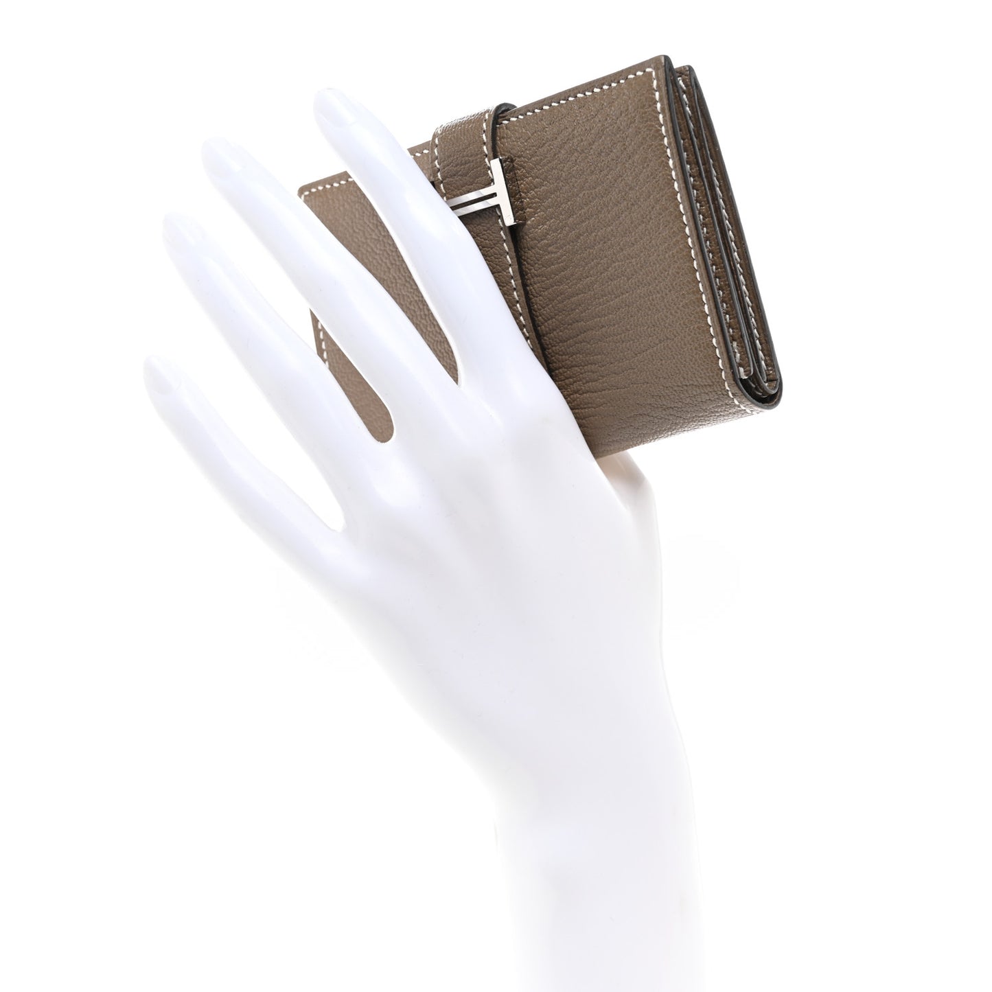 Chevre Mysore Mini Bearn Wallet Etoupe
