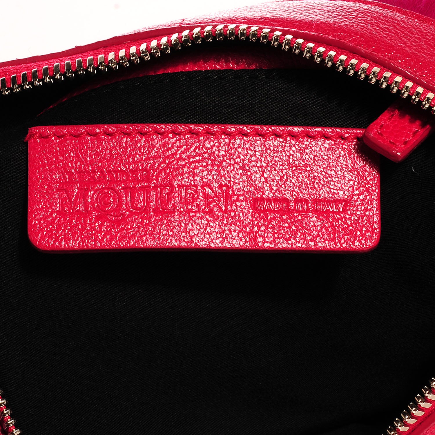 Alexander McQueen Leather Trim Fur De Manta Clutch Violet Roseate 5 of 7