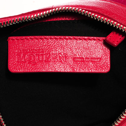 Alexander McQueen Leather Trim Fur De Manta Clutch Violet Roseate 5 of 7