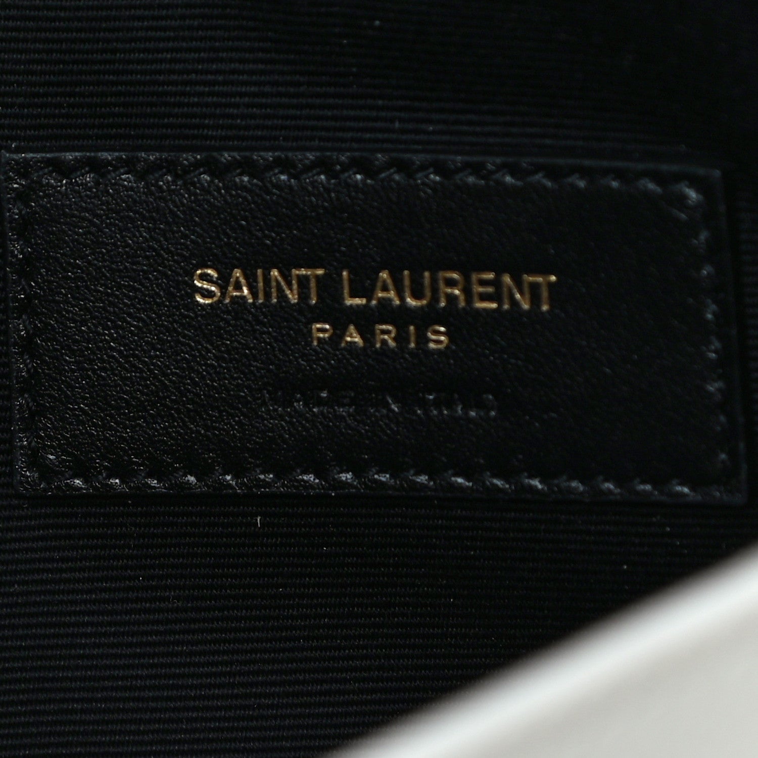 Saint Laurent Smooth Shiny Calfskin Uptown Pouch Crema Soft 6 of 10