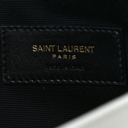 Saint Laurent Smooth Shiny Calfskin Uptown Pouch Crema Soft 6 of 10